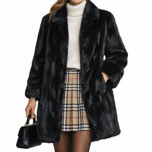 Vintage Black Mink Fur Coat
